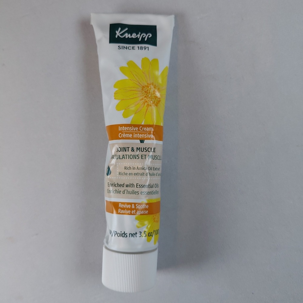 New Sealed Kneipp Joint & Muscle Arnica Oil Extract Intensive Cream 3.5 fl oz